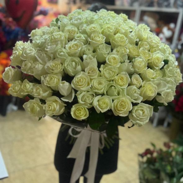 Букет 201 белая роза   в Ялте