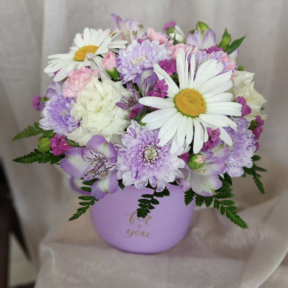 Композиция в коробке «Прекрасный день» в Ялте