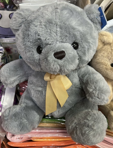 Плюшевый мишка тёмный 30-35 см. в Ялте